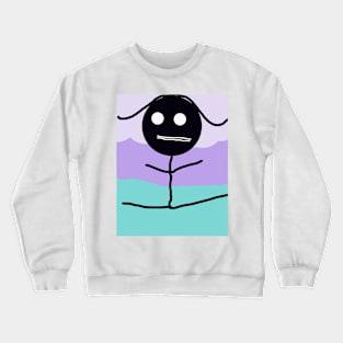 Ballet Dancer Stick Figure Crewneck Sweatshirt